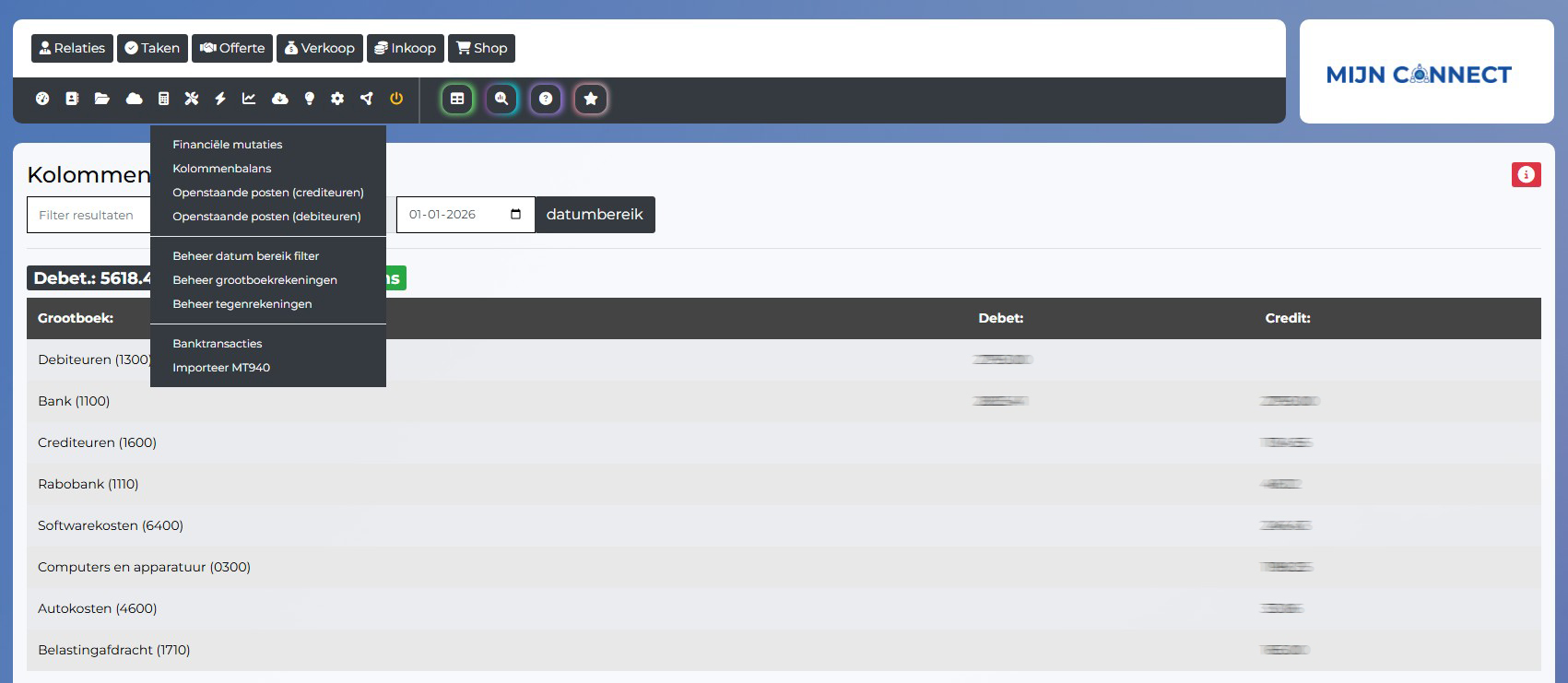 Boekhouding module - eenvoudige financiële administratie